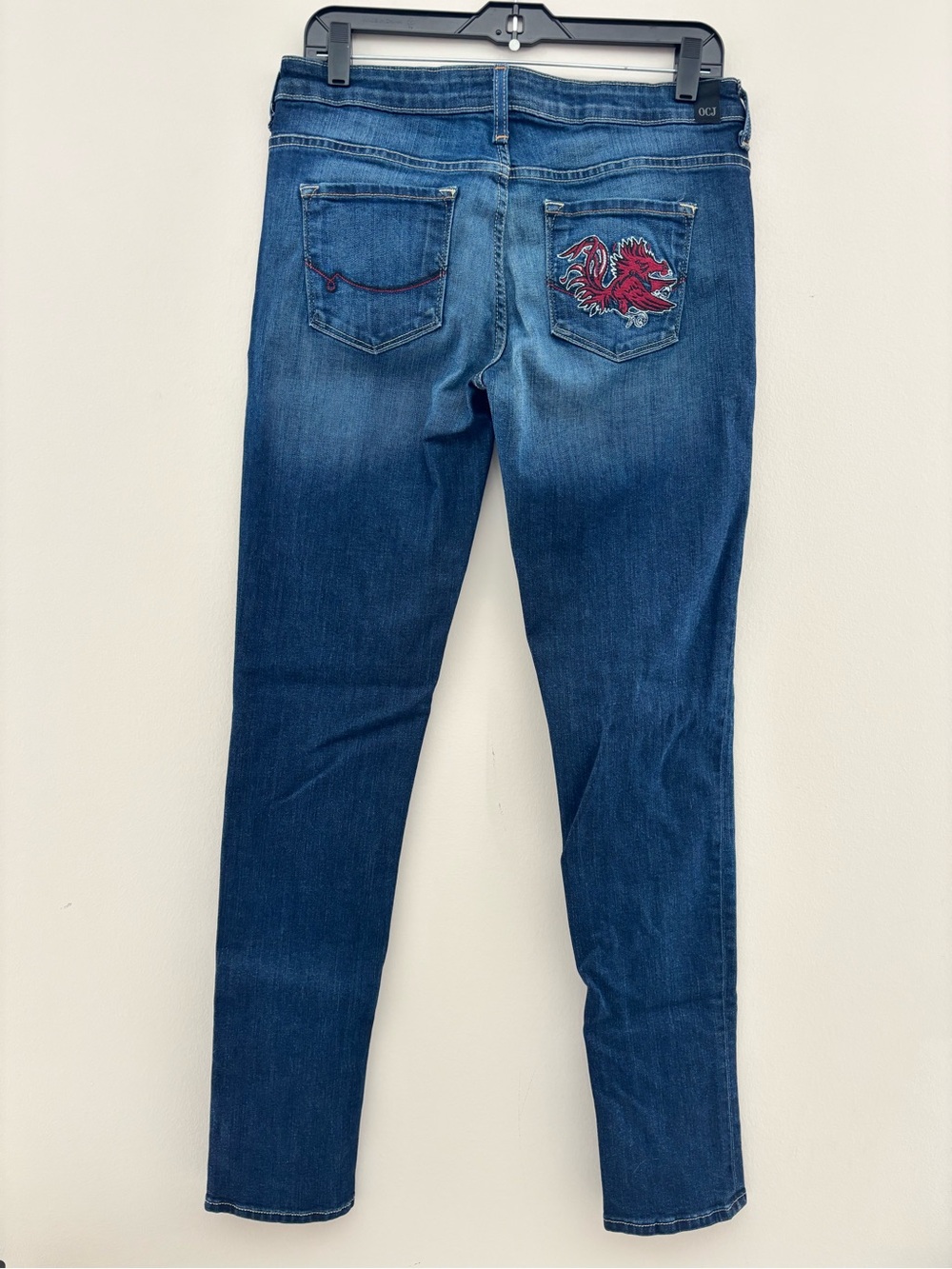 OCJ South Carolina Gamecocks Embroidered Skinny Jeans Women's Size 30